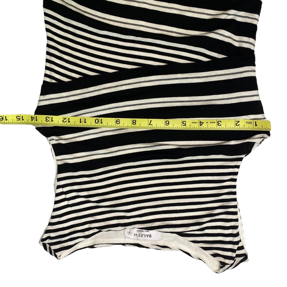 NWT Anthropologie Bailey B/W Striped Bodycon Dress - Picture 5 of 8